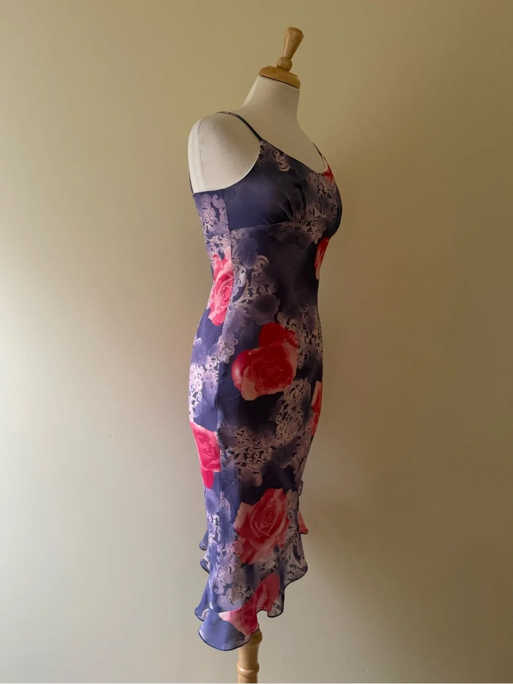 Vintage Fairweather Floral Slip Dress | Y2K Midi | Size 0 - Picture 2 of 7